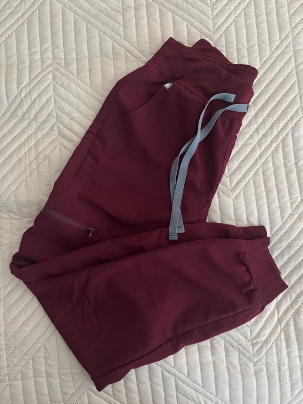FIGS burgundy scrub pants